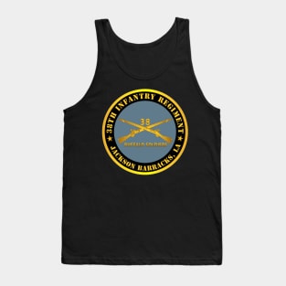 38th Infantry Regiment - Buffalo Soldiers - Jackson Barracks, LA w Inf Branch Tank Top